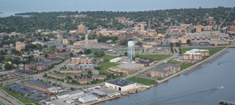 Aerial photo of Oshkosh